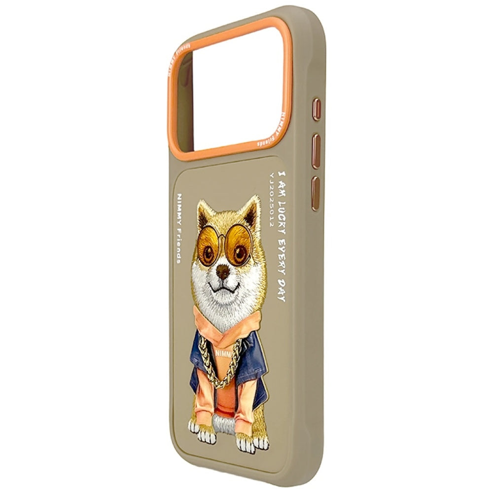 Nimmy Glasses Cool Dog Case for iPhone 17 Pro Max beige