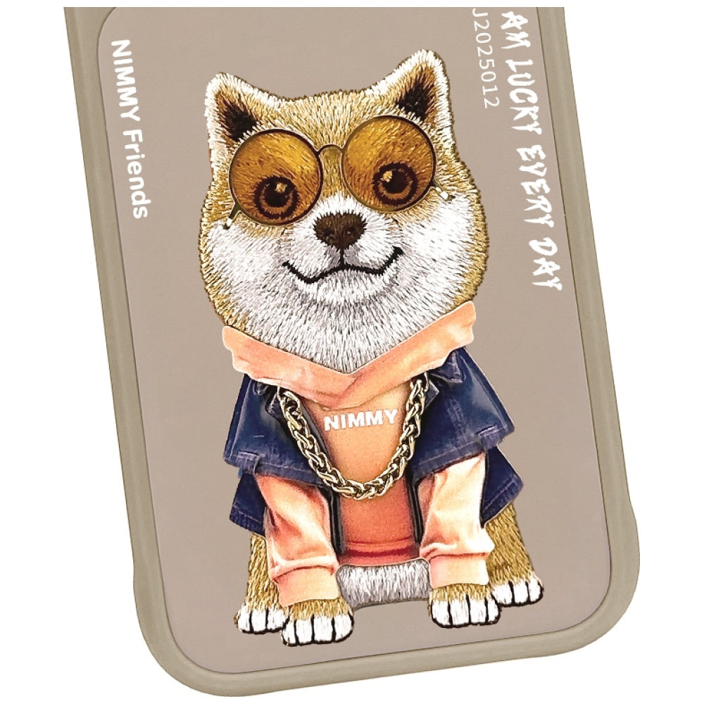 Nimmy Glasses Cool Dog Case for iPhone 17 Pro Max beige