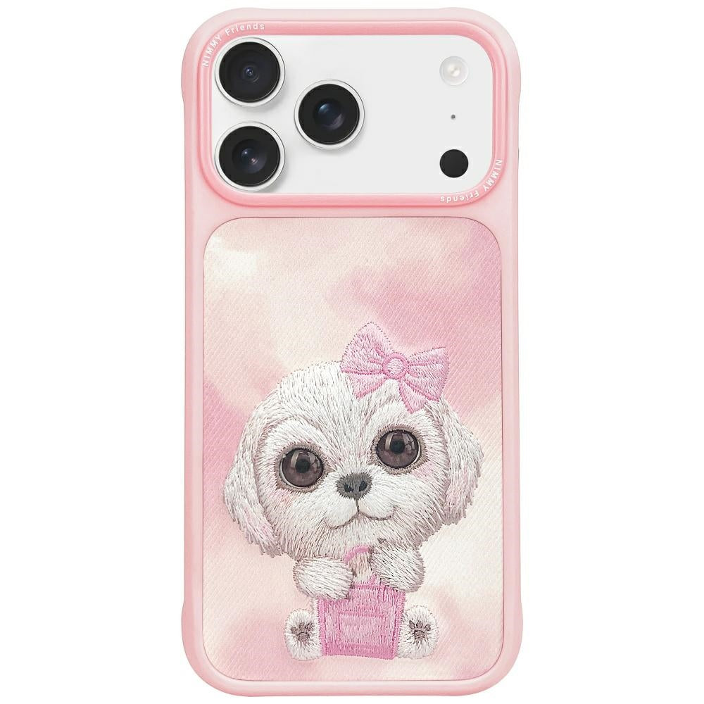 Nimmy Big Eyed Pet 2.0 Dog for iPhone 17 Pro Max pink