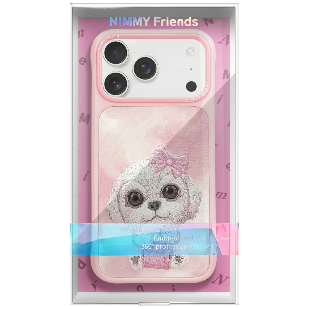 Nimmy Big Eyed Pet 2.0 Dog for iPhone 17 Pro Max pink