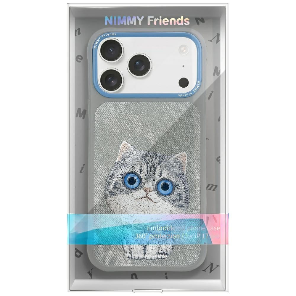 Nimmy Big Eyed Pet 2.0 Cat for iPhone 17 Pro Max grey