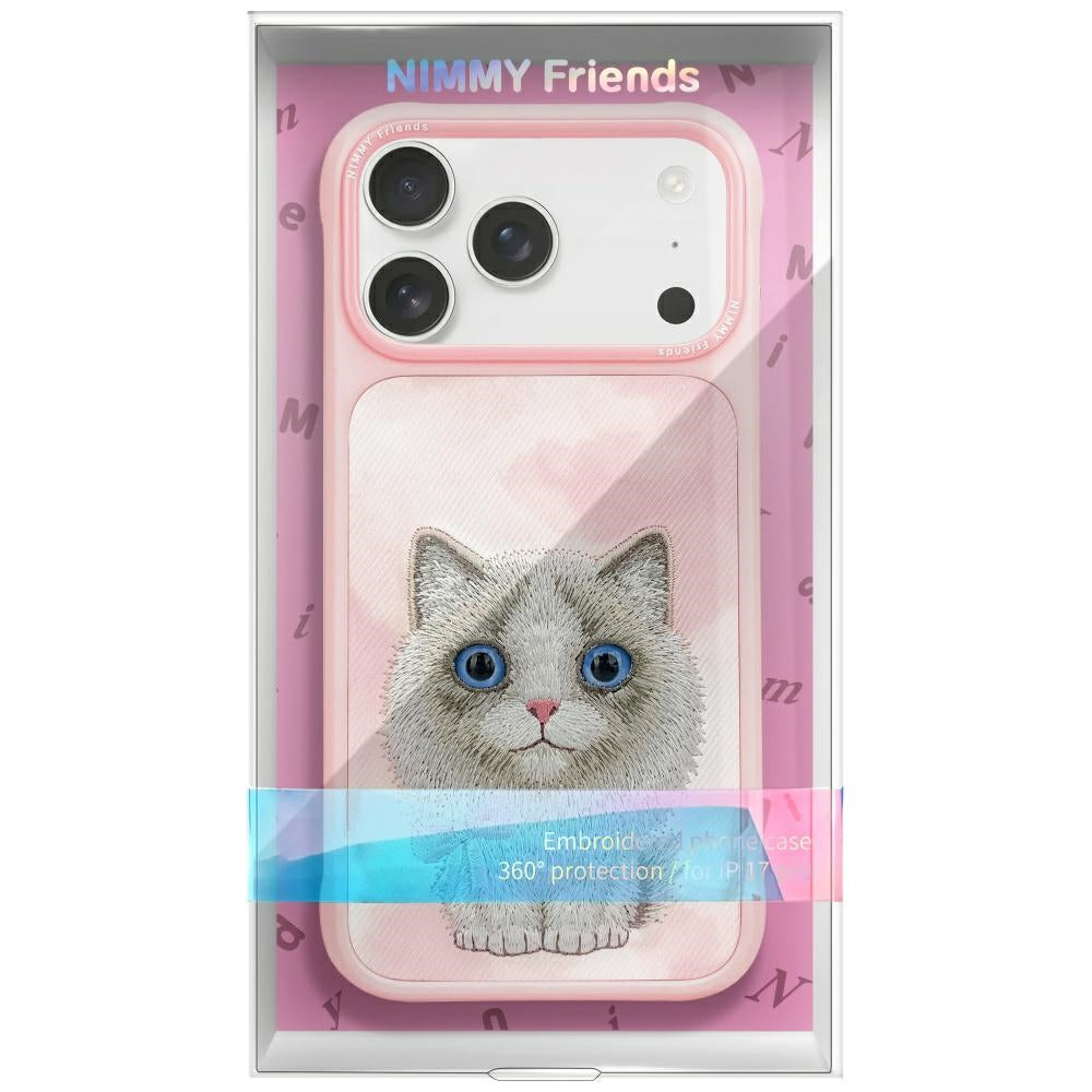 Nimmy Big Eyed Pet 2.0 Cat for iPhone 17 Pro Max pink