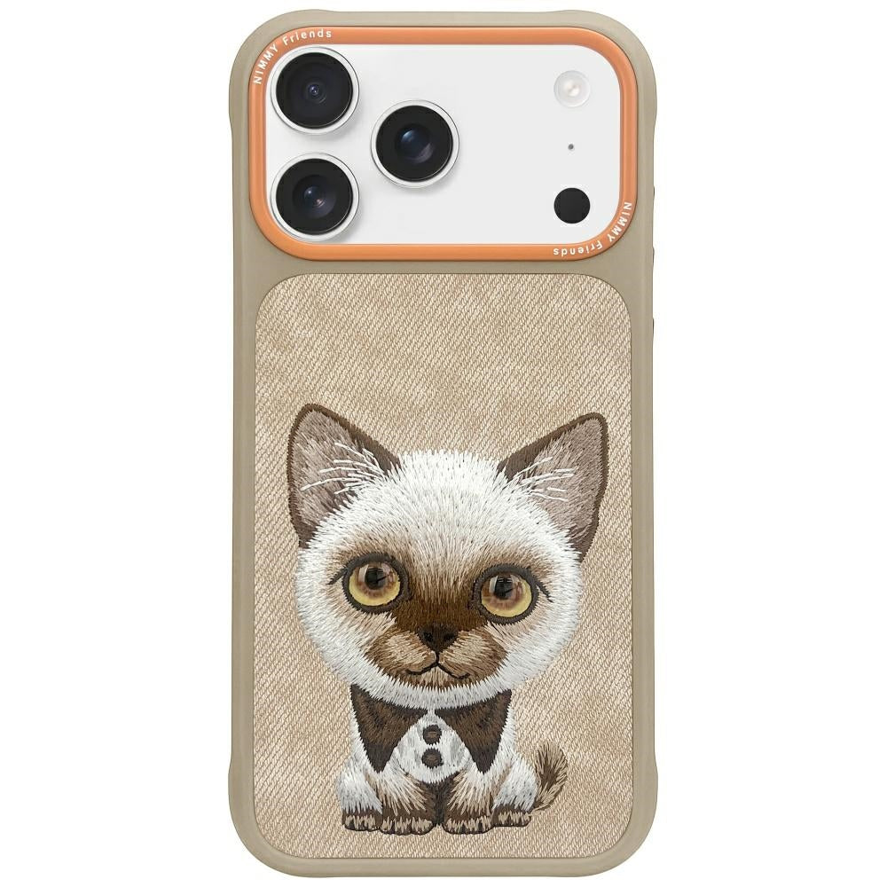 Nimmy Big Eyed Pet 2.0 Cat for iPhone 17 Pro Max Beige
