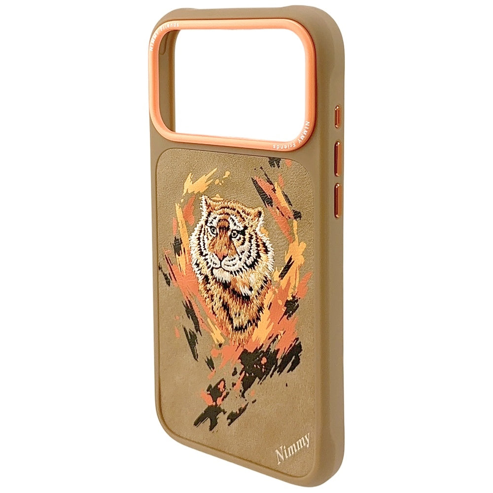 Nimmy Tiger MagSafe case for iPhone 17 Pro Max light brown