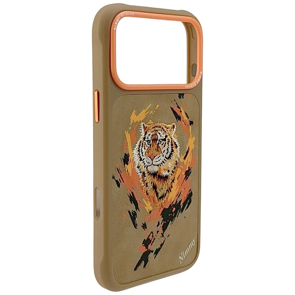 Nimmy Tiger MagSafe case for iPhone 17 Pro Max light brown