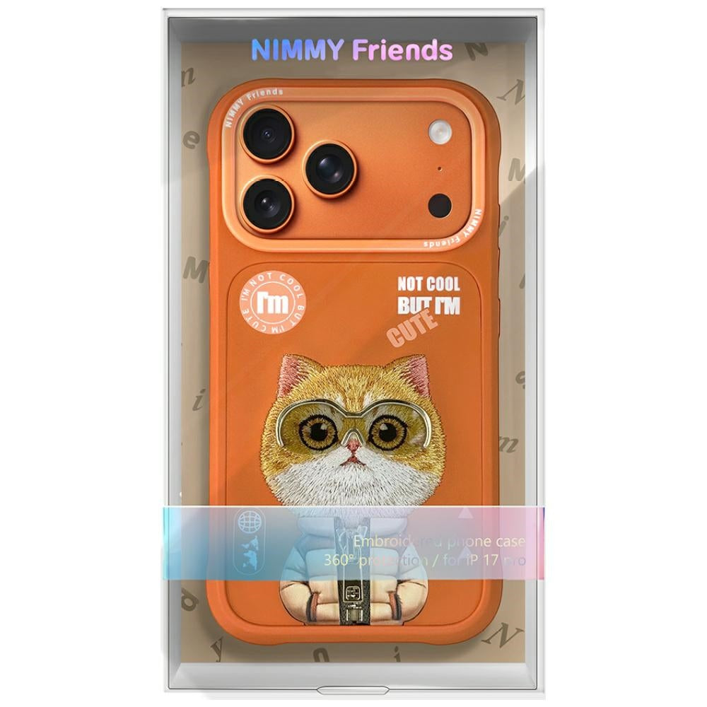 Nimmy Cool&Cute 2.0 Cat for iPhone 17 Pro Orange