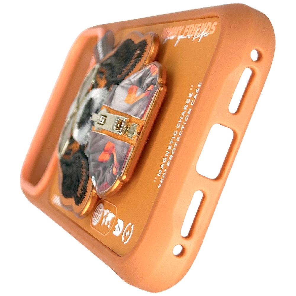 Nimmy Cool&Cute 2.0 Dog for iPhone 17 Pro Max with magnetic pendant orange