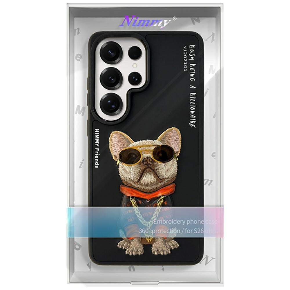 Nimmy Glasses Cool Dog for Samsung Galaxy S26 Ultra Black