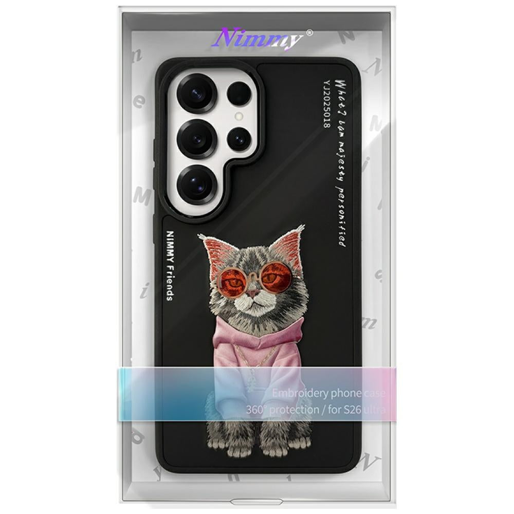 Nimmy Glasses Cool Cat for Samsung Galaxy S26 Ultra black