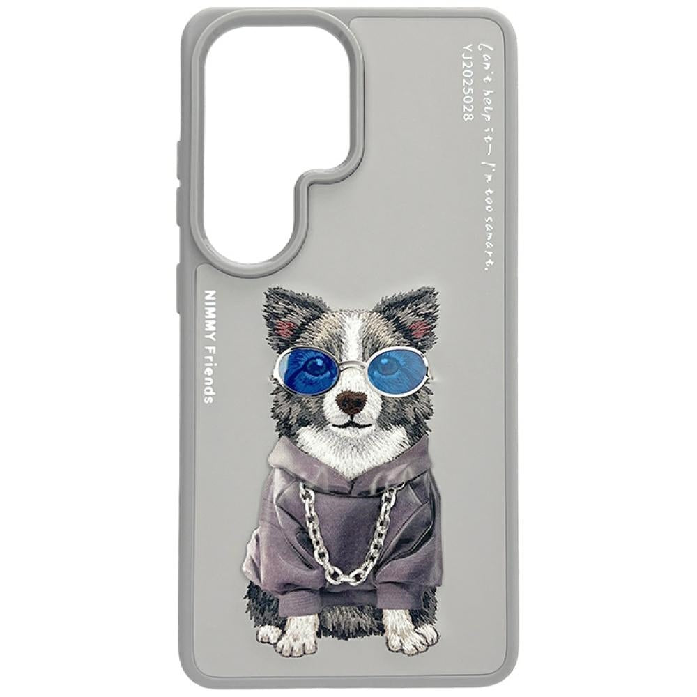 Nimmy Glasses Cool Dog for Samsung Galaxy S26 Ultra Grey