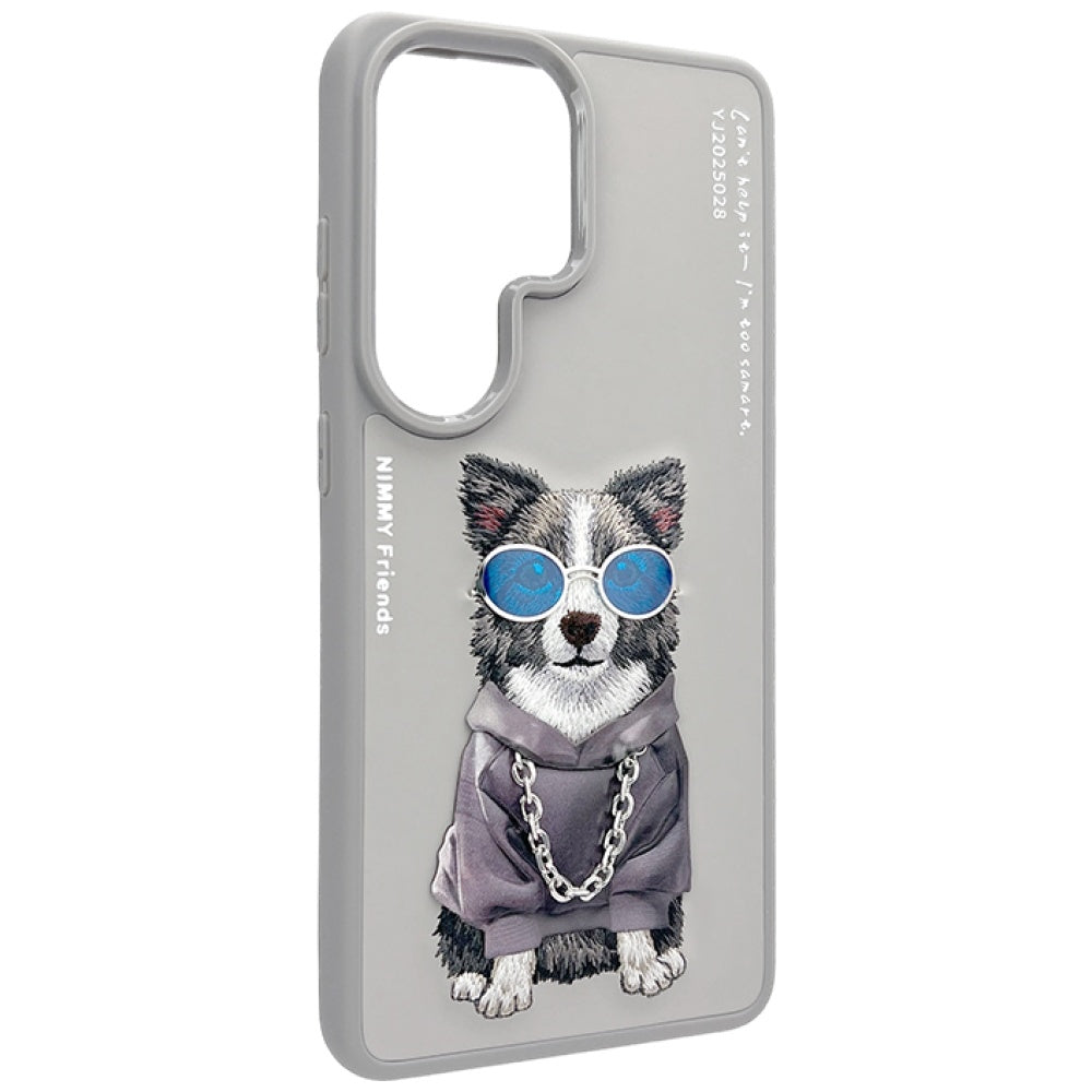 Nimmy Glasses Cool Dog for Samsung Galaxy S26 Ultra Grey