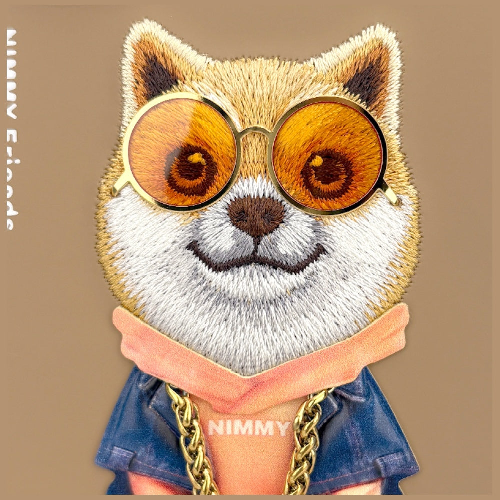 Nimmy Glasses Cool Dog for Samsung Galaxy S26 Ultra beige