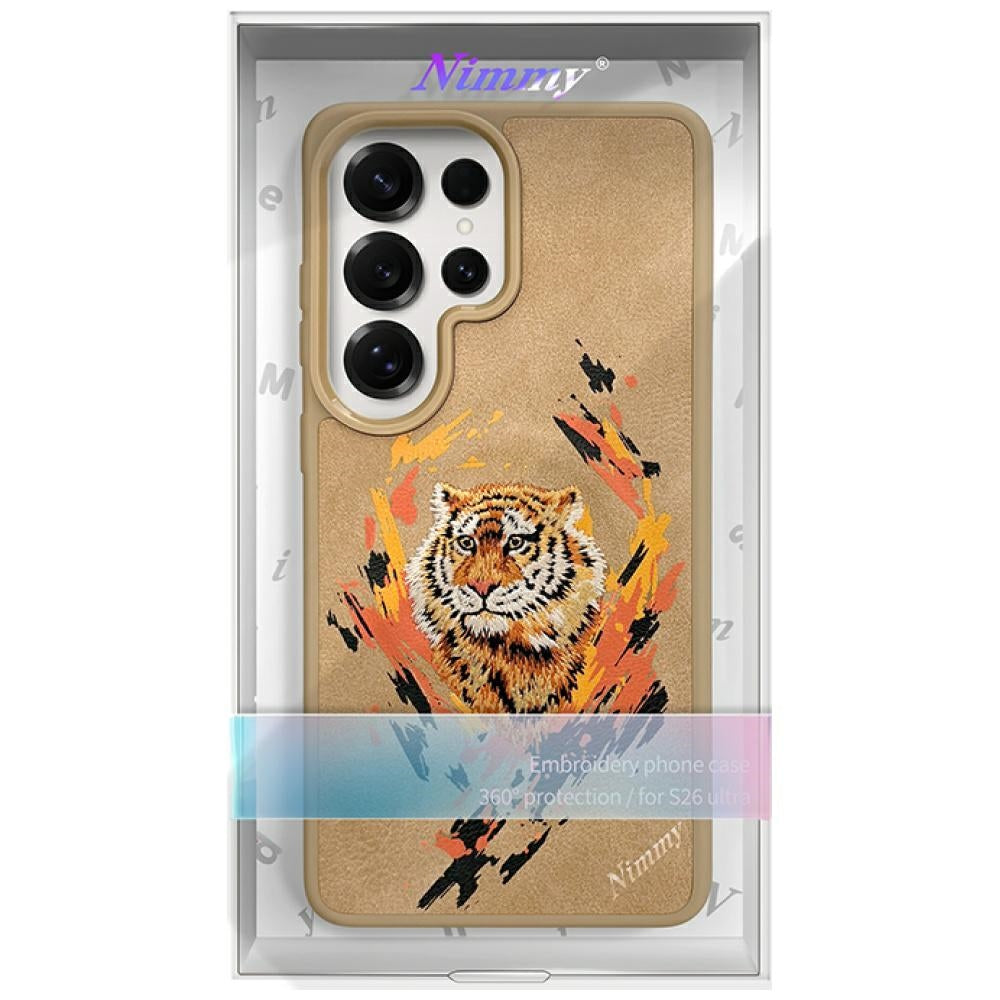 Nimmy Tiger MagSafe case for Samsung Galaxy S26 Ultra light brown