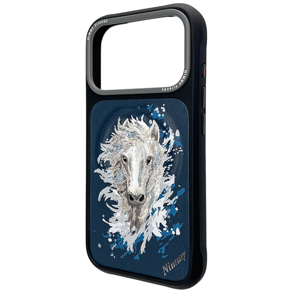 Nimmy Horse MagSafe Case for iPhone 17 Pro Max navy blue