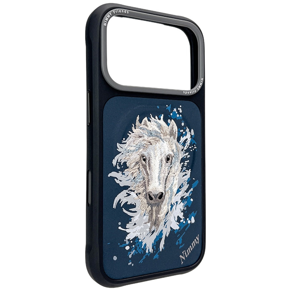 Nimmy Horse MagSafe Case for iPhone 17 Pro Max navy blue