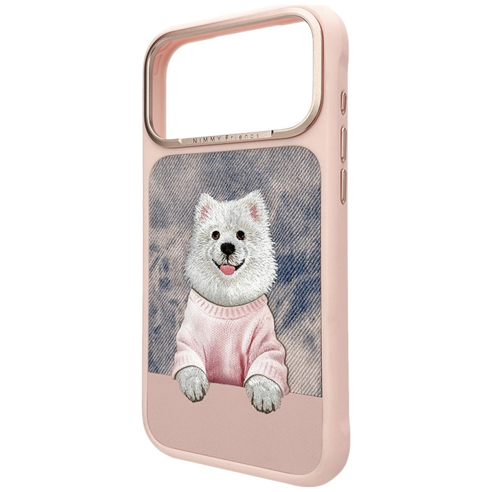 Nimmy Gentle Pets Series Dog MagSafe for iPhone 17 Pro pink