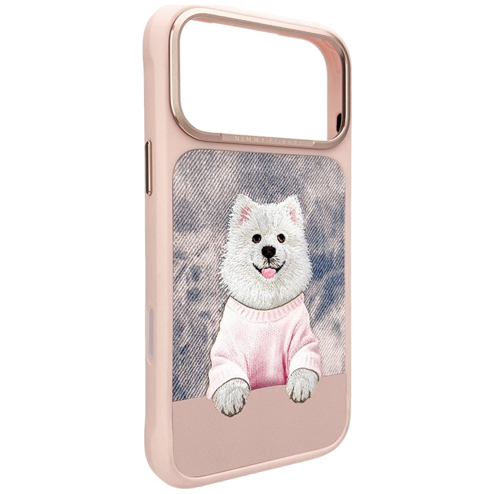 Nimmy Gentle Pets Series Dog MagSafe for iPhone 17 Pro pink
