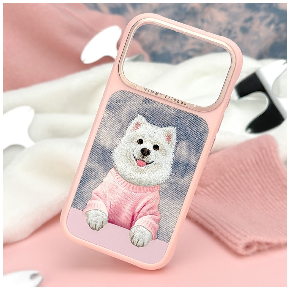 Nimmy Gentle Pets Series Dog MagSafe for iPhone 17 Pro pink