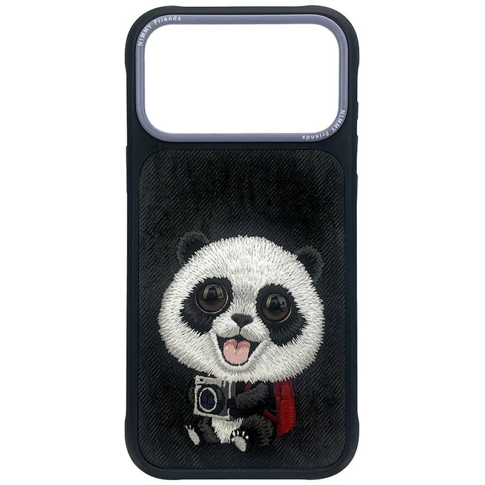 Nimmy Big Eyed Giant Panda for iPhone 18 Pro / 17 Pro black