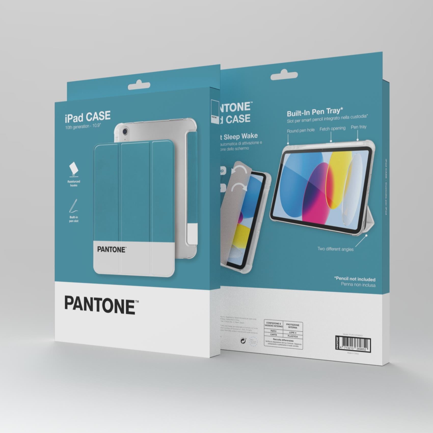 Celly PANTONE Folio cover for iPad 10 gen Light Blue