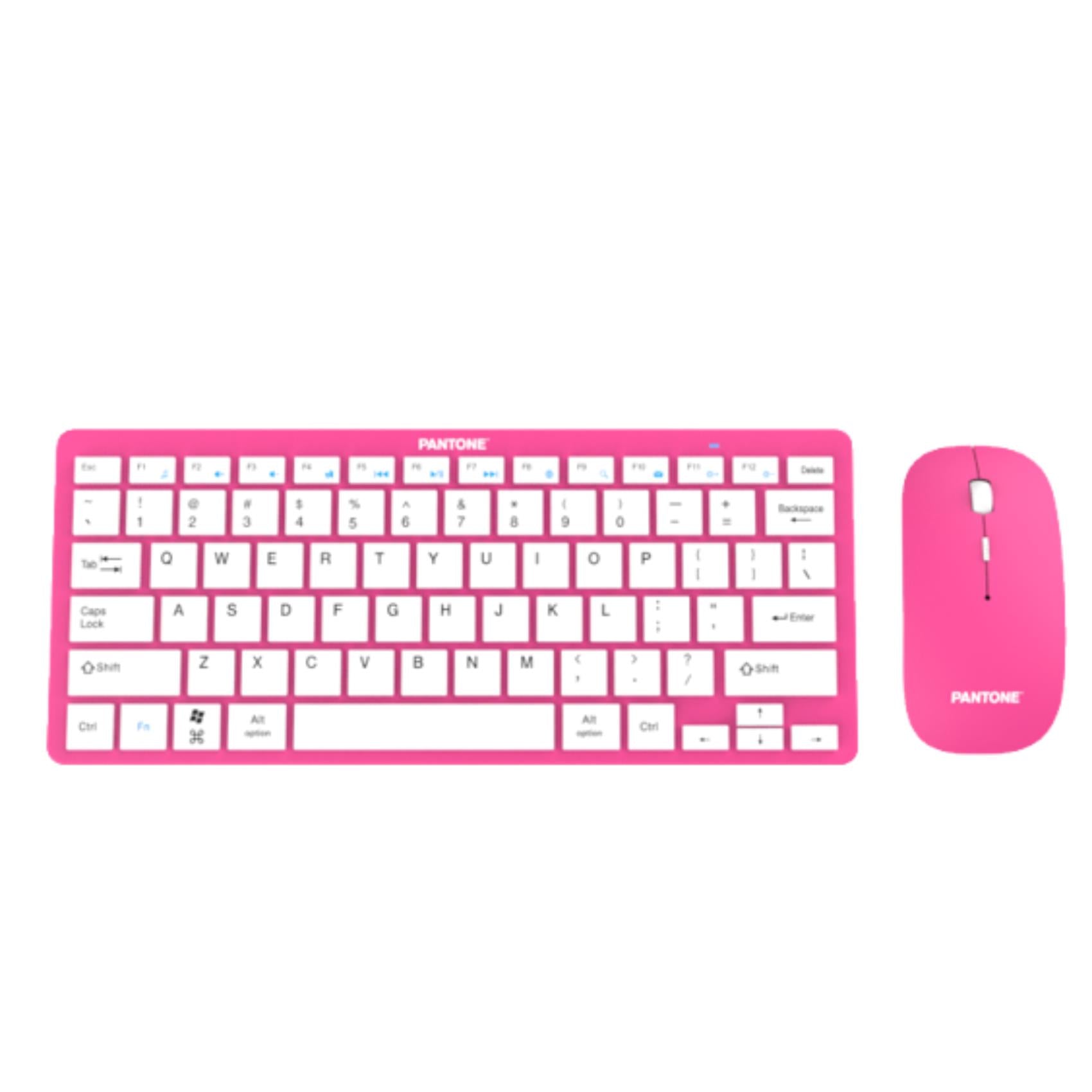 Celly PANTONE Bundle Keyboard + Mouse Pink