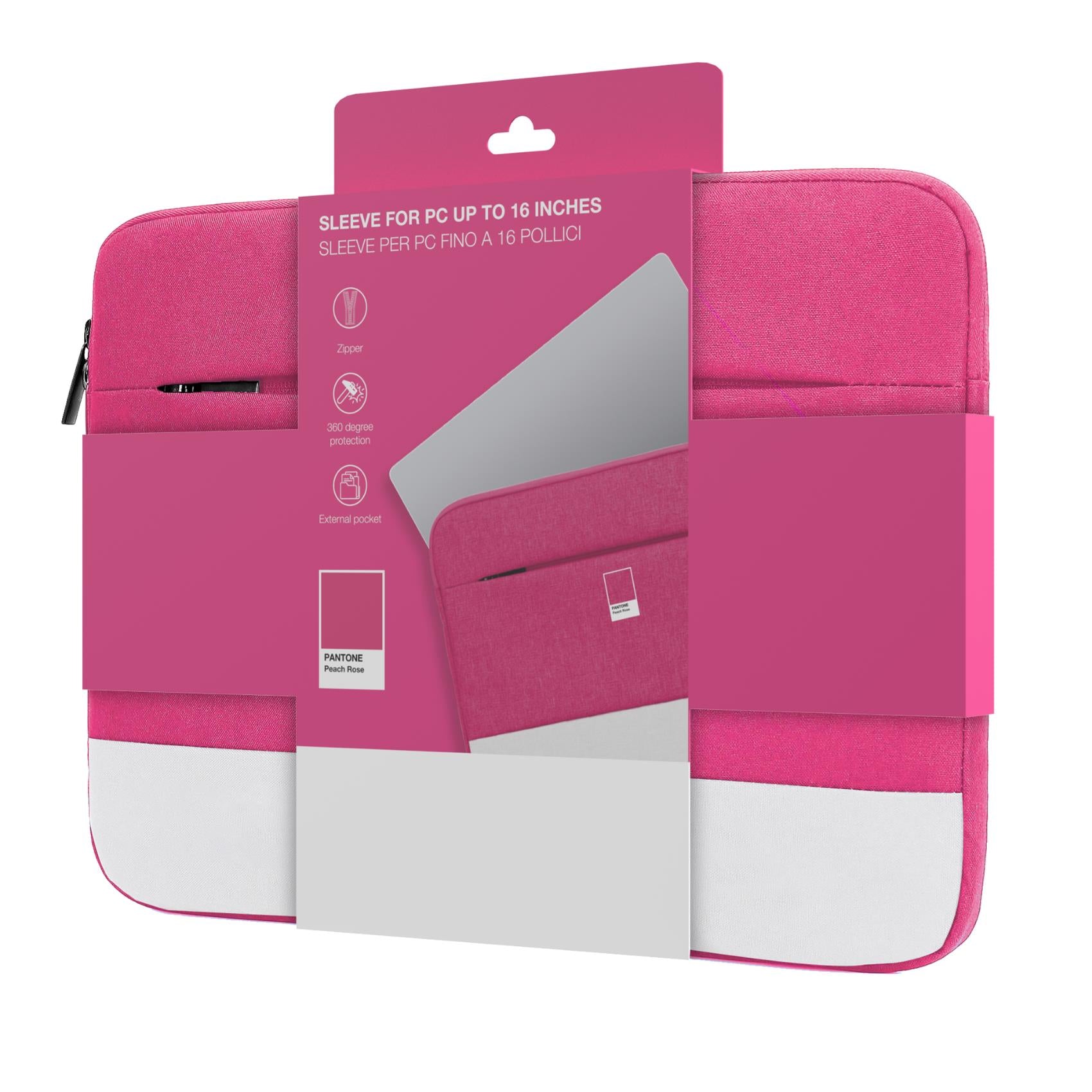 Celly PANTONE - Sleeve for Laptop up to 16 Pink