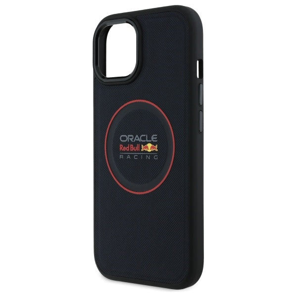 Red Bull RBHMP14S24PUILVR iPhone 14 hardcase navy Leather Red Ring MagSafe