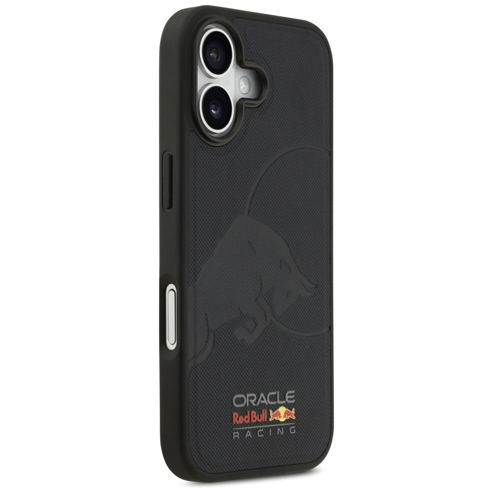 Red Bull RBHMP17S24PUBUFV Leather Meshed Debossed Bull MagSafe for iPhone 17 Navy Blue