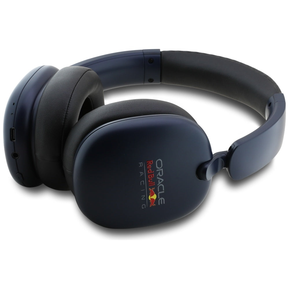 Red Bull Bluetooth Over-Ear Headphones Printed Logo Navy Blue