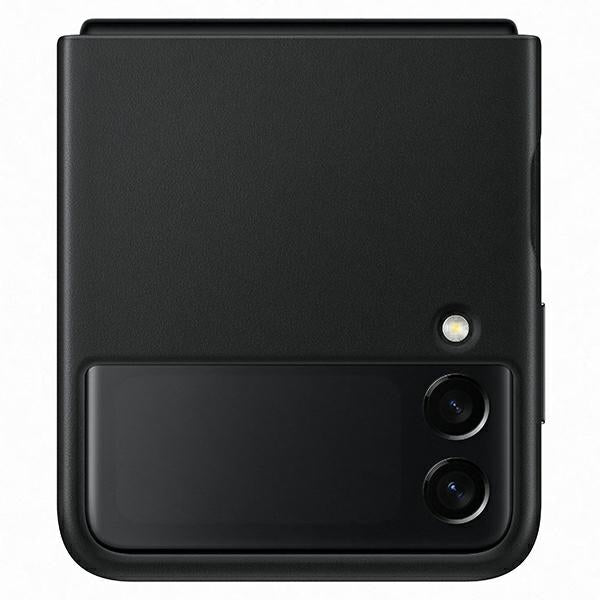 Case for Samsung EF-VF711LBEGWW Flip 3 black Leather Cover