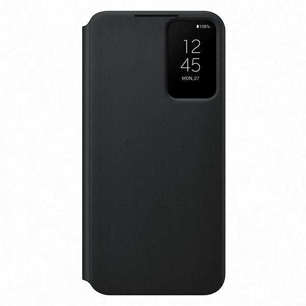 Case for Samsung EF-ZS906CB S22+ S906 black Clear View Cover