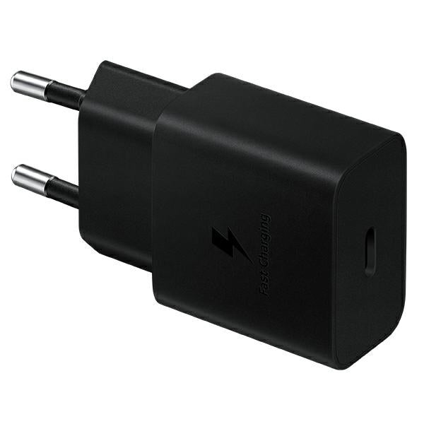 Charger for Samsung EP-T1510XB 15W Fast Charge + Cables for USB-C/USB-C black