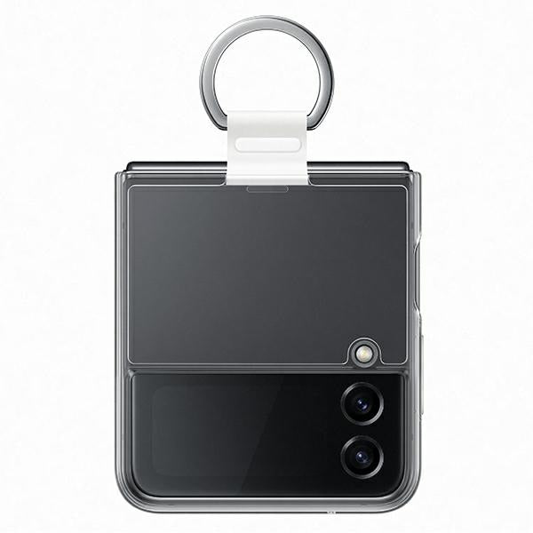 Case for Samsung EF-OF721CTEGWW Z Flip 4 transparent Clear Cover Ring