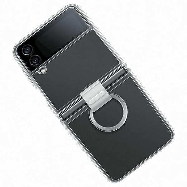 Case for Samsung EF-OF721CTEGWW Z Flip 4 transparent Clear Cover Ring