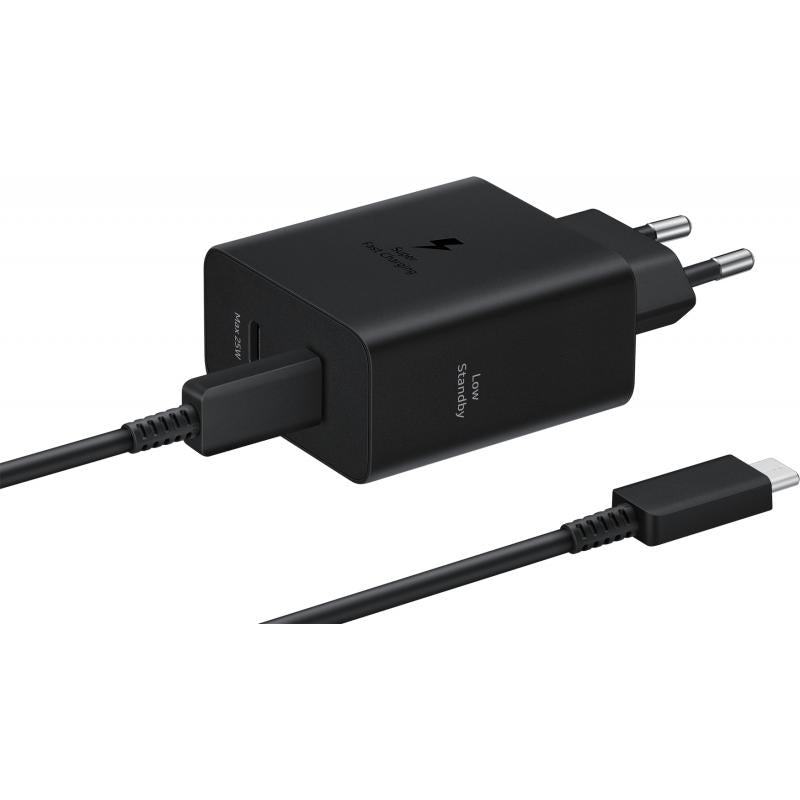 Samsung Original 50W Power Adapter Duo with USB-C Kabel 1.8 Meter 5A Black