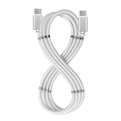 USB-C TO USB-C 60W MAGNET CABLE WH