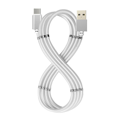 USB-A TO USB-C 60W MAGNET CABLE WH