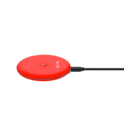 Celly WIRELESS CHARGER PAD 10W RED