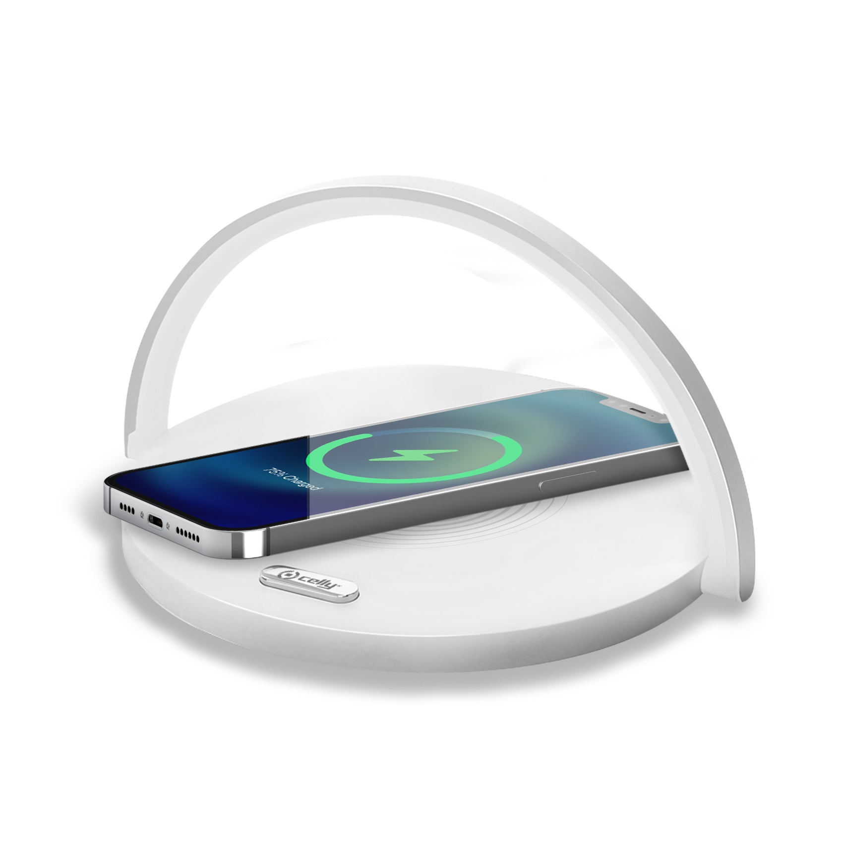 Celly WIRELESS CHARGER LAMP CIRCLE 15W WH