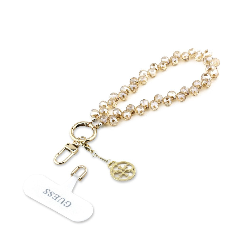 Guess Universele Wrist Strap Crystals 4G Charm Goud 15 cm