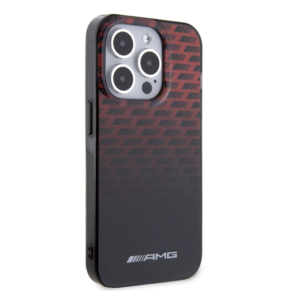 AMG DOUBLE LAYER CASE RHOMBUSES & SMALL Logo Black iPhone 15 Pro