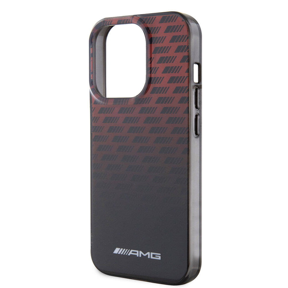 AMG DOUBLE LAYER CASE RHOMBUSES & SMALL Logo Black iPhone 15 Pro