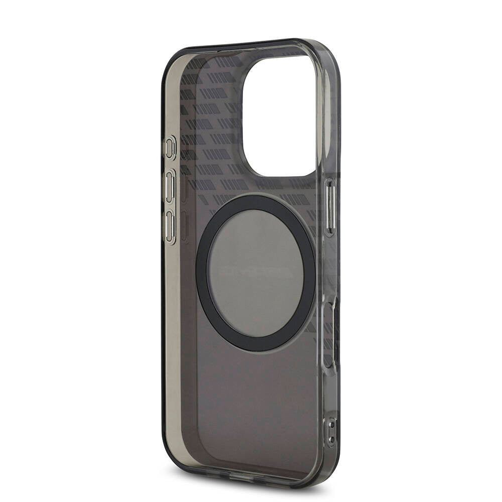 AMG iPhone 16 Pro MagSafe AMG Original Licensed Magsafe Charging Feature IML Print Logo Smoked Cover