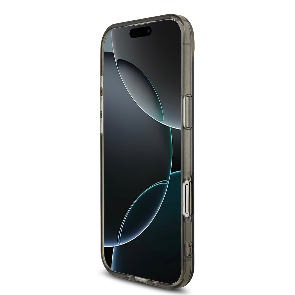 AMG AMHMP17S24HTRDK HardCase MagSafe Rhinestone Transparent SMOKED Black iPhone 17