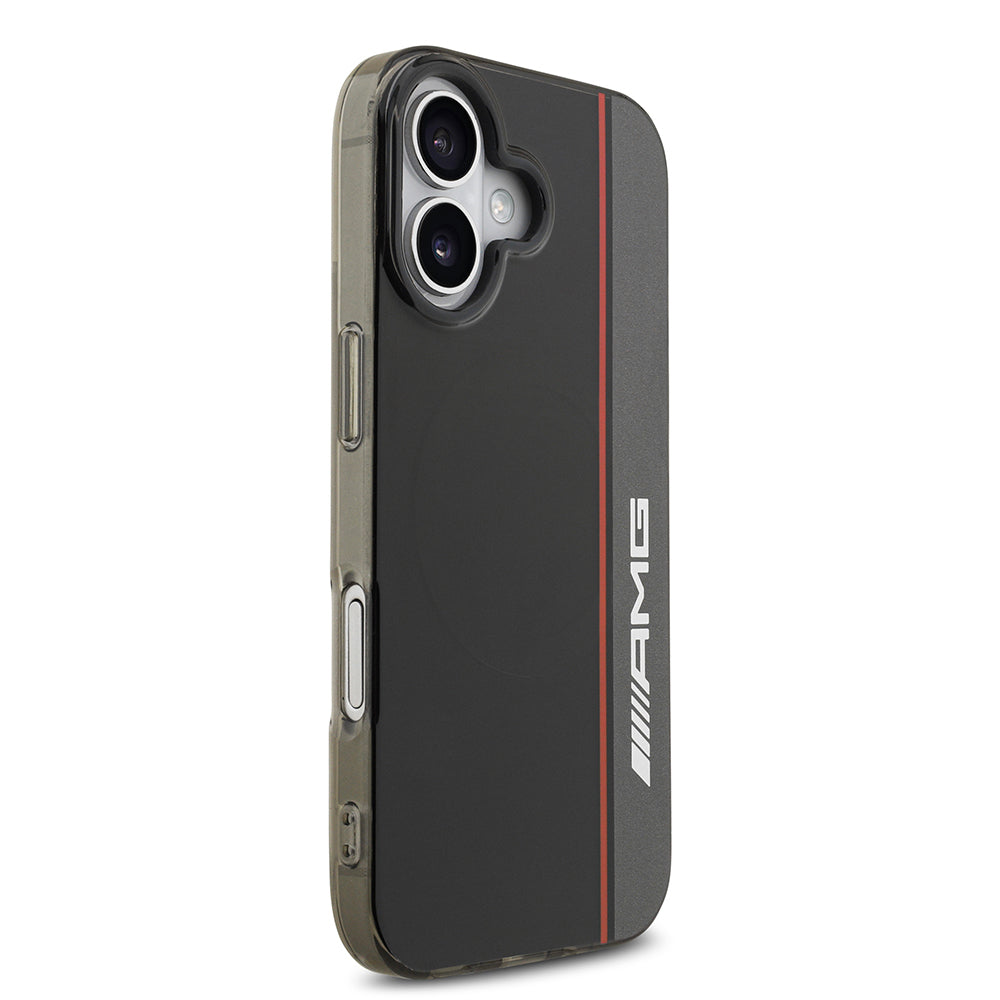 AMG Hardcase Original Licensed M-Safe Charging Feature IML Print Logo Double Layer Bow Lines for iPhone 17