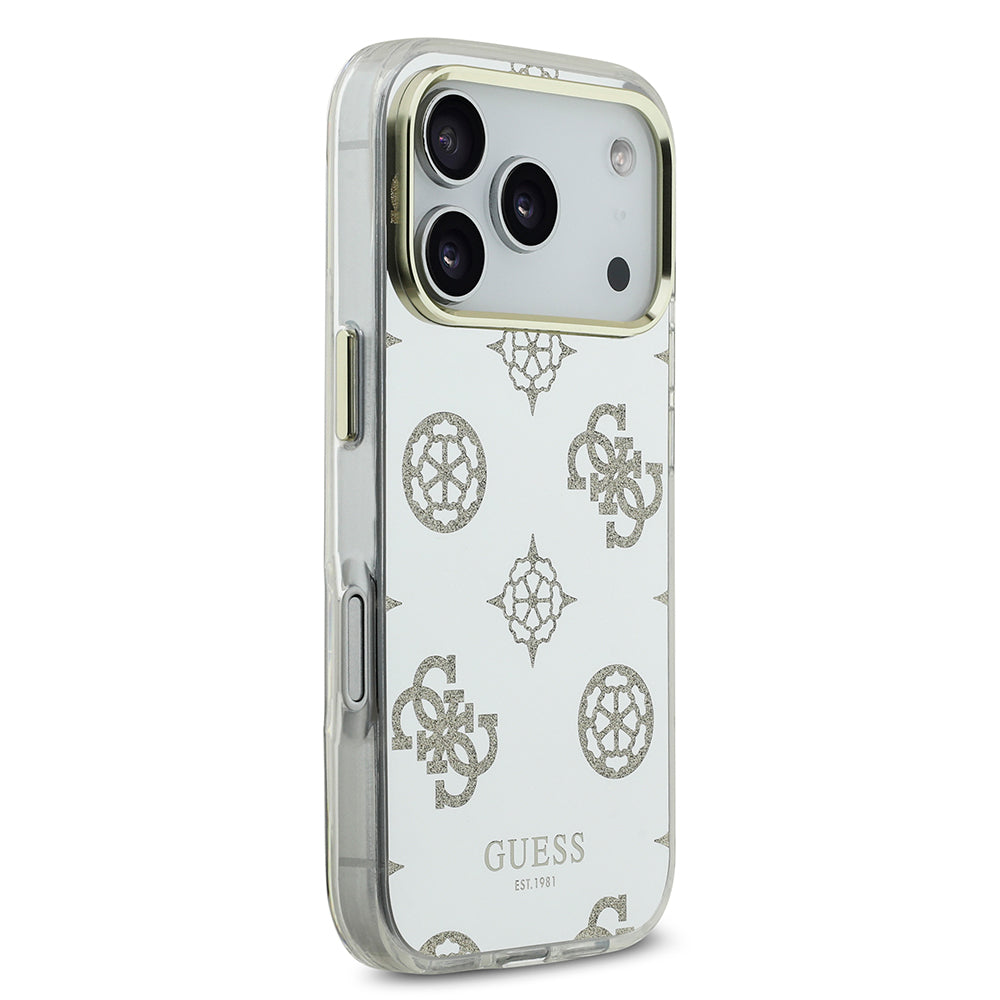 GUESS GUHMP17LHMRPOGDG HardCase MagSafe TPU MIRROR W/ PEONY Gold iPhone 17 Pro