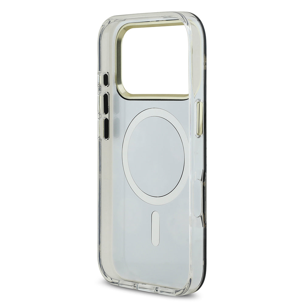 GUESS GUHMP17LHMRPOGDG HardCase MagSafe TPU MIRROR W/ PEONY Gold iPhone 17 Pro