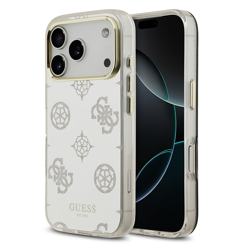 GUESS GUHMP17XHMRPOGDS HardCase MagSafe TPU MIRROR W/ PEONY Silver iPhone 17 Pro Max