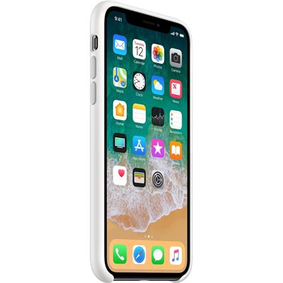 Apple Silicone Backcover for iPhone X - White