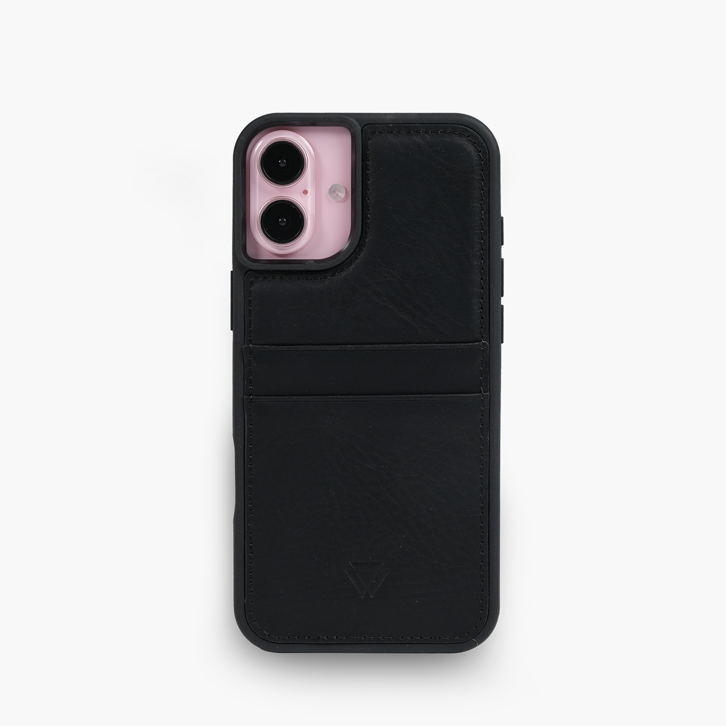 Wachikopa Leather Back Cover C.C. Case for iPhone 17 Black